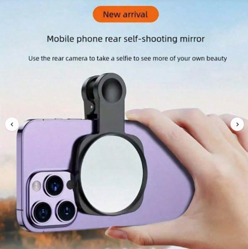 1pc Universal Smartphone Rearview Mirror – No Battery, No Charge Needed! Unlock New Selfie Angles 📸💎 - Image 5